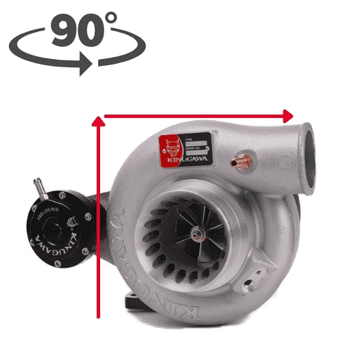 Kinugawa Turbo 3" Anti-Surge TD05H-18G 3-Bolt for Nissan Patrol TD42 High Top Mount Water-Cooled 90 Degree - Image 3