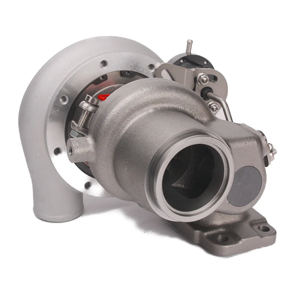 Kinugawa Turbo 4" Anti-Surge TD05H-16G 6cm 3" V-Band for Nissan Patrol / Radius High Merge Manifold TD42 Top Mount Oil-Cooled - Image 4